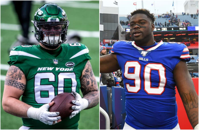 Jets OL Connor McGovern, Buffalo Bills DE Shaq Lawson